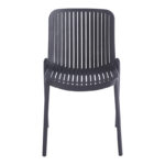 Καρέκλα Teragi στοιβαζόμενη pakoworld pp με UV protection ανθρακί 58x43.5x82εκ - Image 4