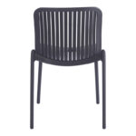 Καρέκλα Teragi στοιβαζόμενη pakoworld pp με UV protection ανθρακί 58x43.5x82εκ - Image 5