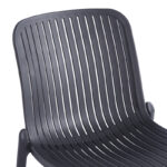 Καρέκλα Teragi στοιβαζόμενη pakoworld pp με UV protection ανθρακί 58x43.5x82εκ - Image 6