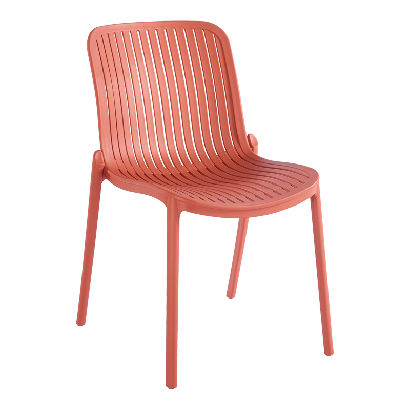 262-000059 Καρέκλα Teragi στοιβαζόμενη pakoworld pp με UV protection terracotta 58x43.5x82εκ - Image 1