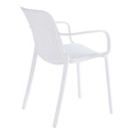 Πολυθρόνα Teragi στοιβαζόμενη pakoworld pp με UV protection λευκή 59x57x82εκ - Image 3