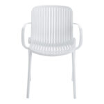 Πολυθρόνα Teragi στοιβαζόμενη pakoworld pp με UV protection λευκή 59x57x82εκ - Image 5