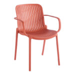 Πολυθρόνα Teragi στοιβαζόμενη pakoworld pp με UV protection terracotta 59x57x82εκ - Image 2