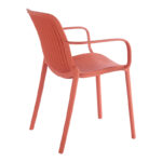 Πολυθρόνα Teragi στοιβαζόμενη pakoworld pp με UV protection terracotta 59x57x82εκ - Image 3