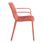 Πολυθρόνα Teragi στοιβαζόμενη pakoworld pp με UV protection terracotta 59x57x82εκ - Image 4