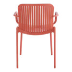 Πολυθρόνα Teragi στοιβαζόμενη pakoworld pp με UV protection terracotta 59x57x82εκ - Image 6