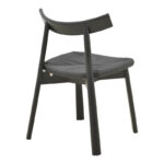 Καρέκλα Clareta pakoworld rubberwood-σχοινί σε μαύρη απόχρωση 53x55x79εκ - Image 3