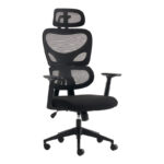 Καρέκλα γραφείου διευθυντή Cadrey pakoworld mesh μαύρο 67x64x120-128εκ - Image 2