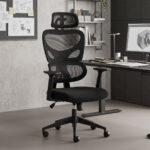 Καρέκλα γραφείου διευθυντή Cadrey pakoworld mesh μαύρο 67x64x120-128εκ