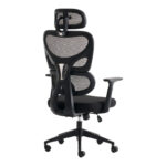 Καρέκλα γραφείου διευθυντή Cadrey pakoworld mesh μαύρο 67x64x120-128εκ - Image 4