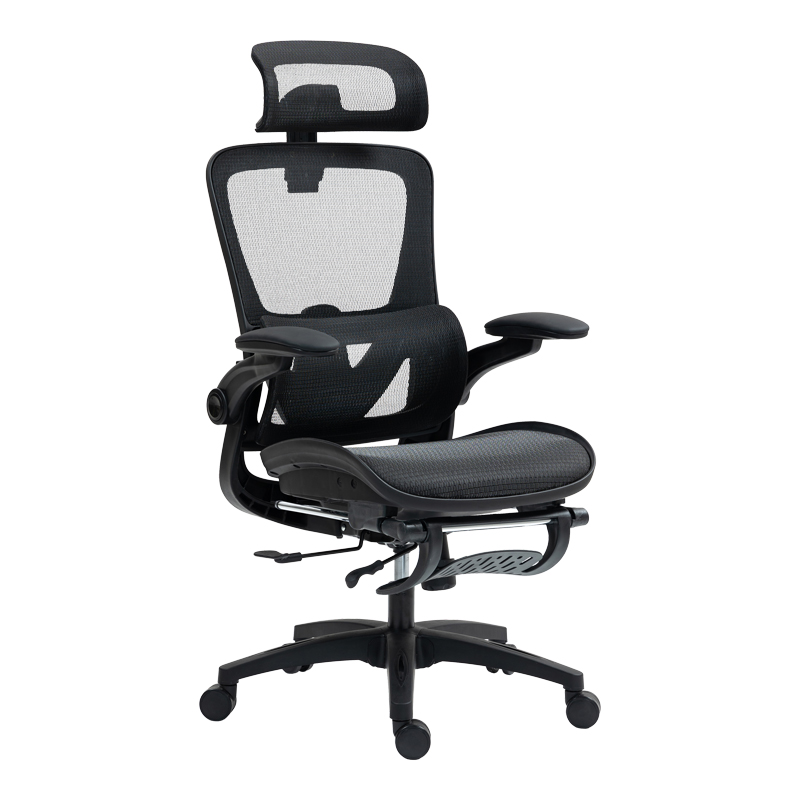 275-000026 Καρέκλα γραφείου εργασίας Zenyk pakoworld mesh μαύρη 63x70x126εκ - Image 1