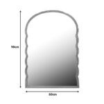 Καθρέπτης Megike Inart μέταλλο σε χρυσή απόχρωση 60x2x90εκ - Image 3