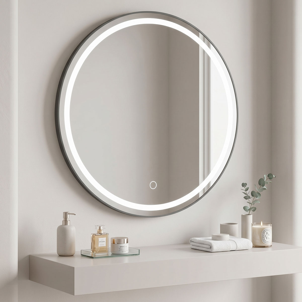 298-000054 Καθρέπτης Deliza pakoworld led Φ70x2.5εκ - Image 1