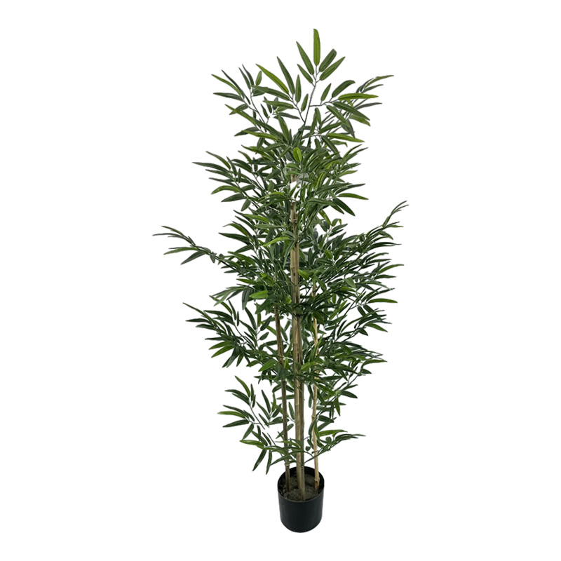 316-000030 Διακοσμητικό φυτό Bamboo σε γλάστρα Inart πράσινο pp Υ150εκ - Image 1
