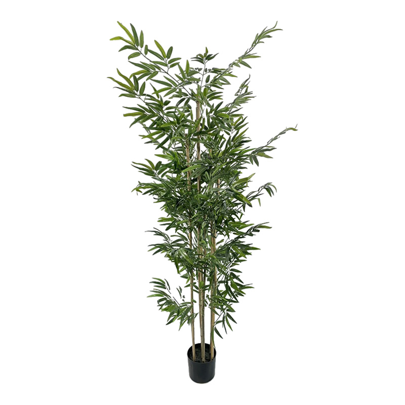 316-000031 Διακοσμητικό φυτό Bamboo σε γλάστρα Inart πράσινο pp Υ190εκ - Image 1