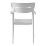 Πολυθρόνα Pilma pakoworld λευκό PP 57x54x82εκ - Image 5