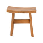 Σκαμπό Borbe pakoworld teak ξύλο σε φυσική απόχρωση 45x28x45εκ - Image 2