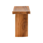 Σκαμπό Borbe pakoworld teak ξύλο σε φυσική απόχρωση 45x28x45εκ - Image 3