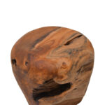 Σκαμπό Bolare pakoworld teak ξύλο σε φυσική απόχρωση Φ40x35εκ - Image 3