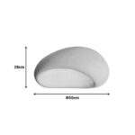 Φωτιστικό οροφής led Zulcere pakoworld E27 λευκό ps 50x28εκ - Image 3