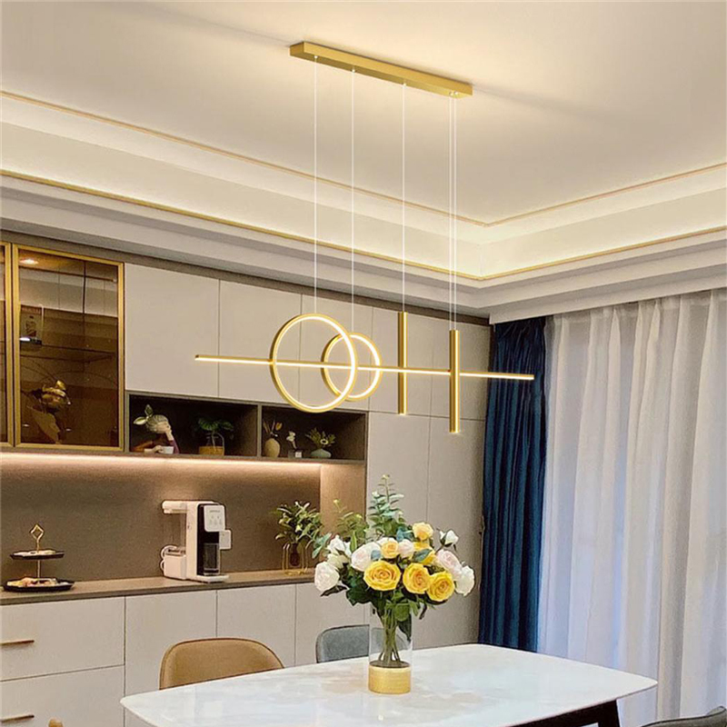 342-000151 Φωτιστικό οροφής Neron pakoworld led χρυσό μεταλλικό 100x25x26εκ - Image 1