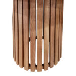 Τραπέζι Kenda I pakoworld mindi ξύλο σε φυσική απόχρωση Φ150x75εκ - Image 5