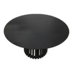 Τραπέζι Kenda I pakoworld mindi ξύλο μαύρο Φ120x75εκ - Image 3