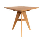 Τραπέζι Cadrada pakoworld teak ξύλο σε φυσική απόχρωση 70x70x76εκ - Image 2