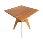 Τραπέζι Cadrada pakoworld teak ξύλο σε φυσική απόχρωση 70x70x76εκ - Image 4