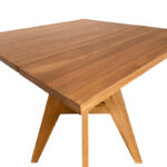 Τραπέζι Cadrada pakoworld teak ξύλο σε φυσική απόχρωση 70x70x76εκ - Image 5