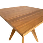 Τραπέζι Cadrada pakoworld teak ξύλο σε φυσική απόχρωση 80x80x76εκ - Image 5