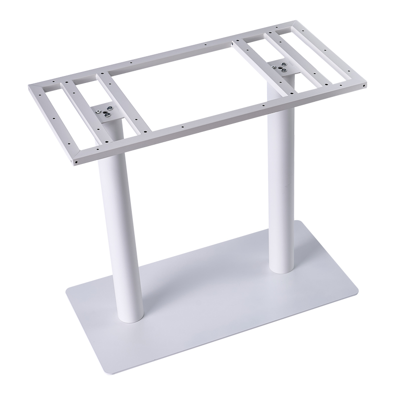 355-000038 Βάση τραπεζιού Soign pakoworld μέταλλο λευκό 80x40x90εκ - Image 1