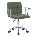 Καρέκλα γραφείου Buleco pakoworld λαδί ύφασμα 56x46x74-86εκ - Image 2