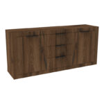 Μπουφές Doha pakoworld καρυδί με oak 180x45x80.5εκ - Image 2