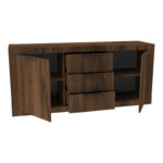 Μπουφές Doha pakoworld καρυδί με oak 180x45x80.5εκ - Image 3