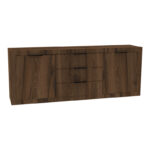 Μπουφές Doha pakoworld καρυδί με oak 210x45x80.5εκ - Image 2