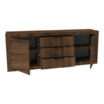 Μπουφές Doha pakoworld καρυδί με oak 210x45x80.5εκ - Image 3
