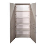 Ντουλάπα γραφείου Armadi pakoworld sonoma-λευκό 80x40x200εκ - Image 3