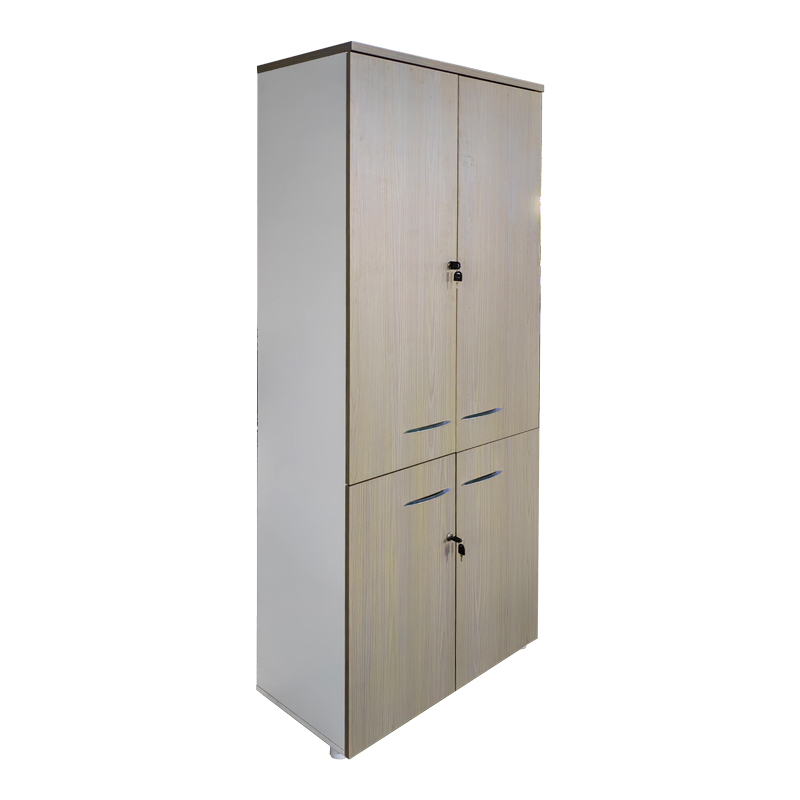 367-000021 Ντουλάπα γραφείου Armadi pakoworld sonoma-λευκό 80x40x200εκ - Image 1