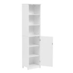 Ντουλάπι-στήλη Desilia pakoworld mdf λευκό 37x30x160εκ - Image 3