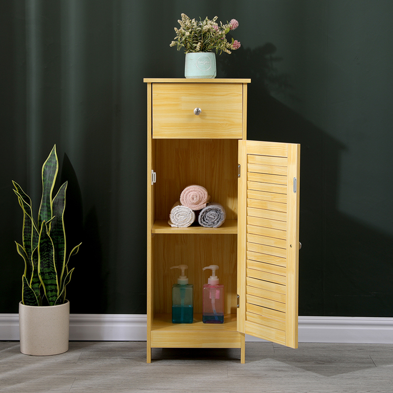 370-000034 Ντουλάπι-στήλη Chesy pakoworld mdf σε φυσική απόχρωση 32x30x87εκ - Image 1