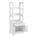 Ντουλάπι-στήλη Sejo pakoworld mdf λευκό 60x32.5x154εκ - Image 3