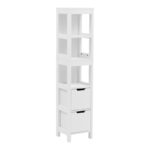 Ντουλάπι-στήλη Kelby pakoworld mdf λευκό 30x30x144εκ - Image 3