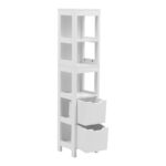 Ντουλάπι-στήλη Kelby pakoworld mdf λευκό 30x30x144εκ - Image 4