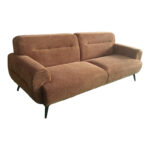 Καναπές τριθέσιος Anbola pakoworld ταμπά ύφασμα 213x87x80εκ - Image 2