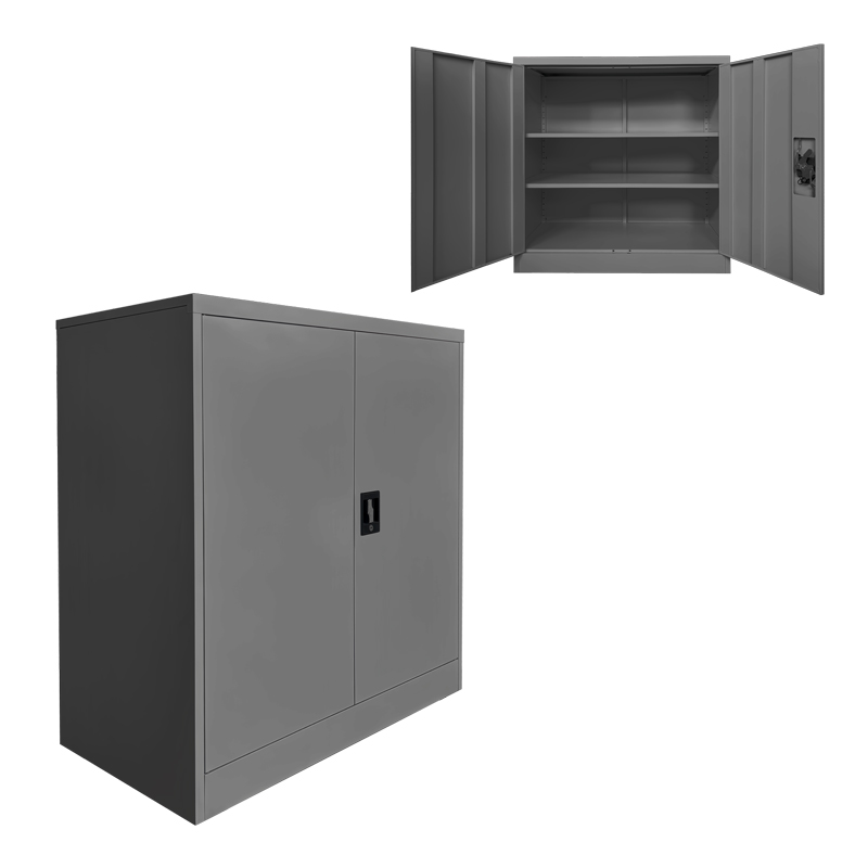 378-000010 Μεταλλικό ντουλάπι Armon pakoworld ανθρακί 90x45x90εκ - Image 1