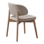 Καρέκλα Siena pakoworld rubberwood σε φυσική-μπεζ απόχρωση 48x50x81εκ - Image 2