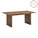 Τραπέζι Eleganza pakoworld mdf σε καρυδί απόχρωση 180x99x75.8εκ - Image 2