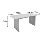 Τραπέζι Eleganza pakoworld sonoma MDF 180x99x75,8εκ - Image 6