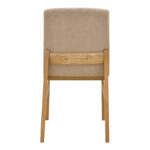 Καρέκλα Dalby pakoworld μπεζ ύφασμα sonoma rubberwood 50x45x85,5εκ - Image 5